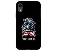 Star Valley AZ Disordinato Hair Bun Ribbon Occhiali da sole Design Custodia per iPhone XR