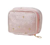 Star Velvets Makeup Bag Viaggio Toiletry con cerniera Grande Capacità Cosmetici per le Donne Makeup Bag, D