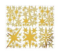 Star Wall Decals - 3D Acrylic 78 Pieces Removable Ornament | 21x16x1cm Wall Decor Stickers | For Ceiling Bedroom Study Room Living Room Christmas Dormitory Apartment Holiday Birthday Party Offices
