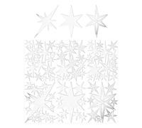 Star Wall Decals, Wall Decor Stickers, 3D acrilico 78 pezzi Removable Ornament For Ceiling Bedroom Study Room Living Room Christmas Dormitory Apartment Holiday Birthday Party Offices