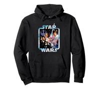 Star Wars A New Hope 1977 Tie Dyed Rebel Frame Felpa con Cappuccio