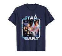 Star Wars A New Hope 1977 Tie Dyed Rebel Frame Maglietta