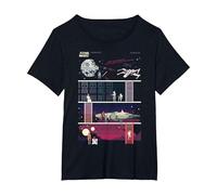 Star Wars A New Hope 8-Bit Game Maglietta, Donna Plus-Size, Nero, 1X