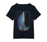 Star Wars A New Hope Retro Lightsaber Poster Kanji Maglietta, Donna Plus-Size, Nero, 2X