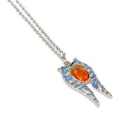 Star Wars Ahsoka 3D Mandrils Orangecats Occhio Ciondolo Collana Cardato Catena