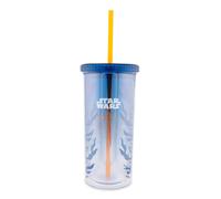 Star Wars Ahsoka Tano Fiera Coppa con Coperchio E Paglia Contiene 591ml