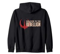 Star Wars Andor "Welcome to the Rebellion" Quote Rebel Logo Felpa con Cappuccio