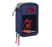 Star Wars - Astuccio scolastico con 37 utili inclusi, astuccio per bambini, ideale per bambini dai 5 ai 14 anni, comodo e versatile, qualità e resistenza, 12,5 x 5,5 x 19,5 cm
