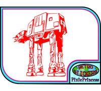 Star Wars At Imperial D Adesivo Vinile Auto Moto Camion Finestra Muro Arte Film