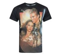 Star Wars Attack Of The Clones - Maglietta a maniche corte stampa a (NS4094)