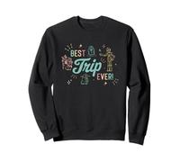 Star Wars Best Trip Ever Group Shot Cute Outline Chest Logo Felpa