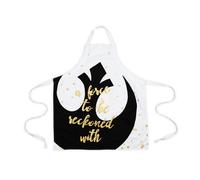 Star Wars Bianco Adulti Grembiule - “A Forza To Be Reckoned Con ” - Rebel Design