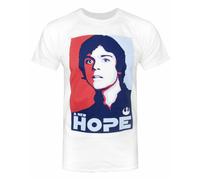 Star Wars Bianco Luke Skywalker T-shirt a maniche corte Uomini