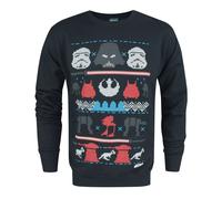 Star Wars Blu Darth Vader Maglione di Natale Uomini