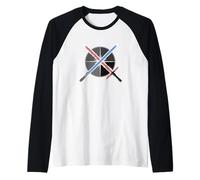 Star Wars Blue vs Red Lightsaber Fight Maglia con Maniche Raglan