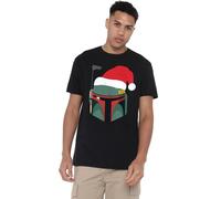 Star Wars Boba Fett Christmas Santa Hat T-Shirt Unisex, Nero, 4XL