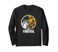 Star Wars C-3PO and R2-D2 Friends Forever Maglia a Manica