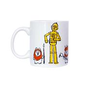 Star Wars C-3PO E Ewoks Fumetto Kanji Tazza Da Caffè In Ceramica Da 20oz