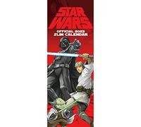 Star Wars - Calendario da parete 2023, con visualizzazione mensile, 15 x 42 cm, prodotto ufficiale