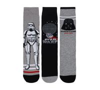 Star Wars Calzini alla caviglia per adulti, confezione da 3 pezzi, motivo Stormtrooper e Darth Vader, taglia 39-45