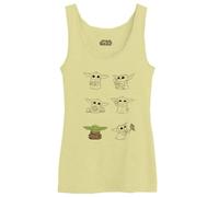 Star Wars Woswmantk006 Canotta Donna, Giallo, XL