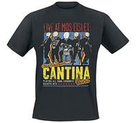 Star Wars Cantina Band On Tour Uomo T-Shirt Nero XL 100% Cotone Regular