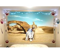 Star Wars Carta da Parati 368x254cm Droidi Teenagers Camera Letto Murale Gigante