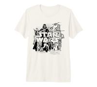 Star Wars Character Collage Maglietta Premium