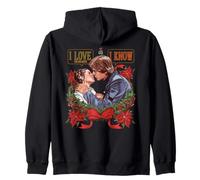 Star Wars Christmas Han Solo Leia I Love The Holidays I Know Felpa con Cappuccio