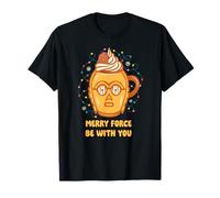 Star Wars Christmas Merry Force Be with You C-3PO Mug Maglietta