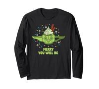 Star Wars Christmas Merry You Will Be Yoda Cocoa Mug Maglia a Manica