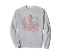 Star Wars Christmas Rebel Roses Logo Felpa