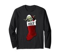 Star Wars Christmas Yoda Stocking Nice Maglia a Manica
