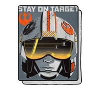 Star Wars Classic Visor View Coperta In Sherpa Con Finitura In Seta, 40" x 50"