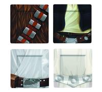 Star Wars Classico Jedi 1 Melamina Piastra Set 4-PIECE Nuovo IN Box Luke Chewy
