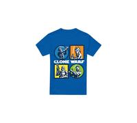Star Wars Clone Wars Maglietta Griglia Uomo (TV3761)
