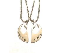 Star Wars Collane I Love You I Know Han Solo Leila Guerre Stellari Coppia Disney