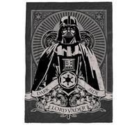 Star Wars - Coperta in pile con Darth Fener in stile gotico, misura 127 x 178 cm, super morbida e leggera