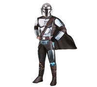 Star Wars - Costume da Mandaloriano Deluxe per adulti, per Halloween, con licenza ufficiale