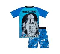 Star Wars Costumi da Bagno Costumi da Bagno Mandalorian | Costume Mare Bambino | Blu 6-7 Anni