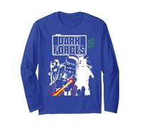 Star Wars Dark Forces Video Game Maglia a Manica, Unisex per Adulti, Blu Reale, S