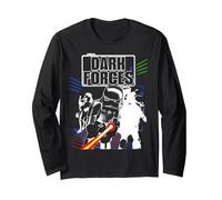 Star Wars Dark Forces Video Game Maglia a Manica, Unisex per Adulti, Nero, S