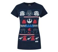 Star Wars - Dark Side - Maglietta natalizia a maniche corte - Donna (NS4237)