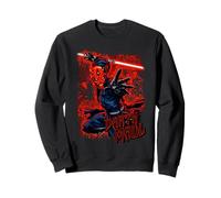 Star Wars Darth Maul Double-Bladed Lightsaber Attack Pose Felpa