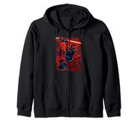 Star Wars Darth Maul Double-Bladed Lightsaber Attack Pose Felpa con Cappuccio