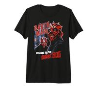 Star Wars Darth Maul Welcome To The Dark Side Dual Portrait Maglietta Premium