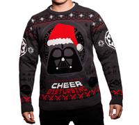 Star Wars Darth Vader Christmas Jumper Gift for Men and Women L Grey, Black, Red