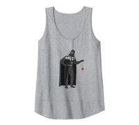 Star Wars Darth Vader Funny Yo-Yo Meme The Force Canotta, Donna, Grigio Melange, L