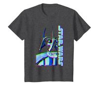Star Wars Darth Vader Glitch Maglietta, Bambini, Grigio Scuro, 2 Anni