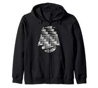 Star Wars Darth Vader Helmet Silhouette Fill Zip Hoodie